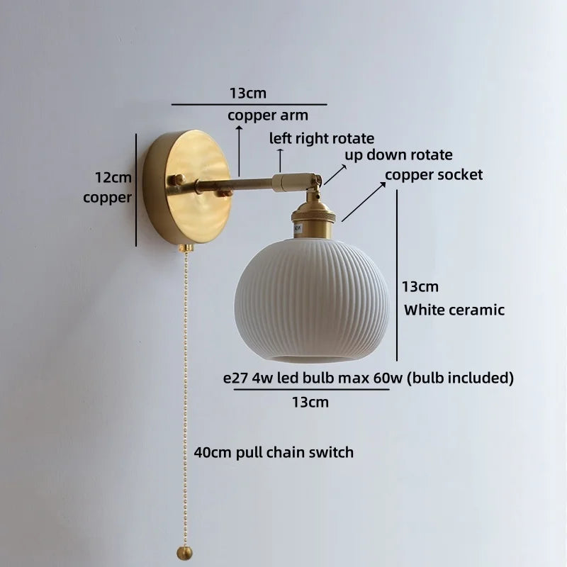 Helnys Nordic LED Wall Lamp Kids Room Living Room Decor Stair Light Fixture