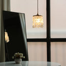 Helnys Crystal Chandelier Pendant Light - Japan Style LED Luxury Hanging Lamp