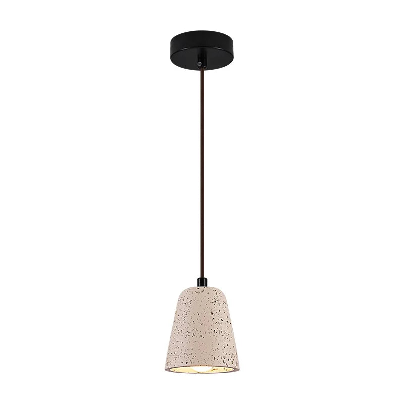 Helnys Yellow Travertine LED Pendant Light - Nordic Modern Hang Lamp