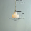 Helnys White Glass LED Pendant Lights with Adjustable Hanging Light