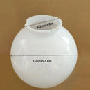 Helnys Acrylic Replacement Globe Lampshade for Post Pillar Lamp - Transparent