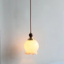 Helnys Nordic Walnut Wood Resin LED Pendant Lamp for Coffee Bar Living Room