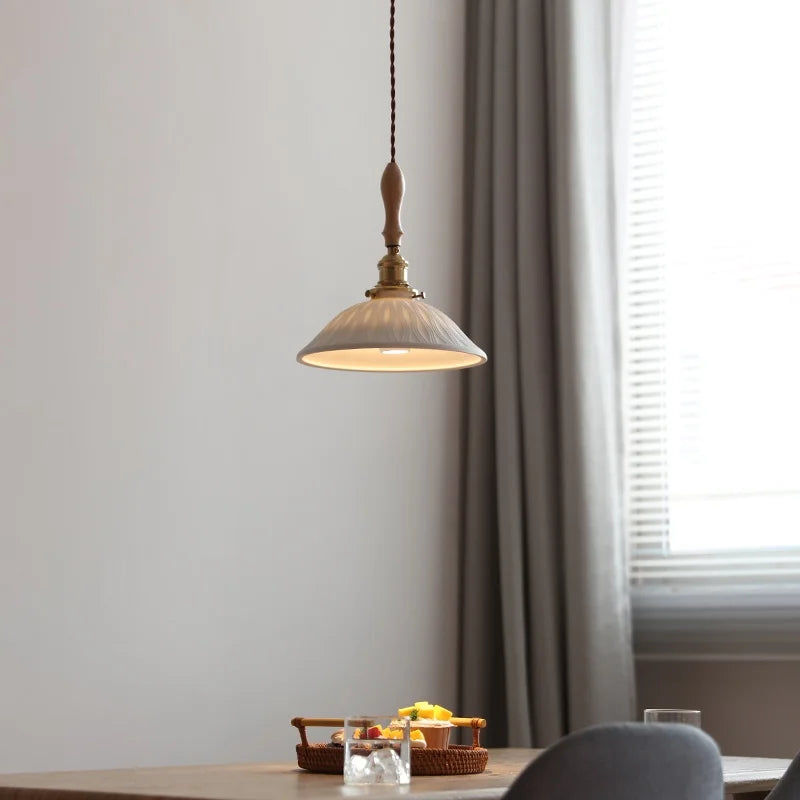 Helnys Ceramic LED Pendant Lights - Japan Style Hanging Lamp