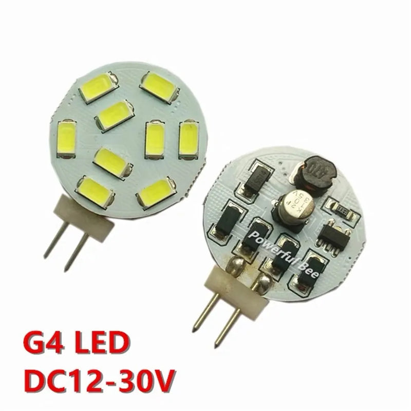 Helnys LED G4 Bulb 2W 12V 9*SMD5630 180LM Warm White/White G9 12V