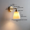 Helnys Ceramic LED Wall Lamp Kids Bedroom Gold Brass Up Down Stair Light