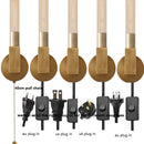 Helnys Copper Glass LED Wall Lamp Sconce for Bedroom Living Room