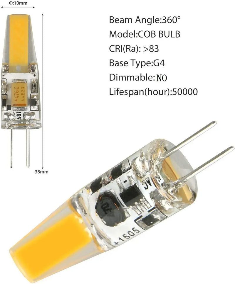Helnys G4 LED Bulb Cob 1.5W 220V - 10pcs Pack