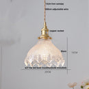 Helnys Modern Glass LED Pendant Light Fixture for Home Decor