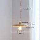 Helnys Nordic Modern Ash Walnut Wood Copper LED Pendant Lights for Home Indoor Decor