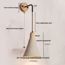Helnys Nordic LED Wall Light Living Dining Room Cement Lampshade Sconce