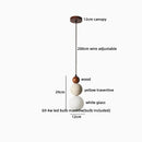 Helnys White Glass Ball LED Pendant Lights Modern Nordic Hanging Lamp