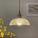 Helnys Clear Glass Copper LED Pendant Lamp for Modern Nordic Home Decor