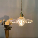 LED Pendant Lights Helnys Clear Glass Walnut Knob Switch Adjustable Hanging Lamp