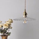 LED Pendant Lights Helnys Clear Glass Walnut Knob Switch Adjustable Hanging Lamp