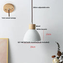 Helnys Modern Wood & Glass LED Pendant Lights - Nordic Hanging Lamp