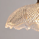 Helnys Clear Glass Copper LED Pendant Lamp for Modern Nordic Home Decor