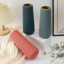 Helnys Origami Plastic Vase Set for Modern Home Decor and Flower Arrangements