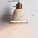 Helnys Yellow Travertine LED Pendant Lights Nordic Modern White Glass Hanging Lamp