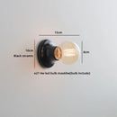 Helnys Modern Ceramic LED Wall Sconce Light for Bathroom or Bedside