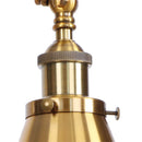Helnys Iron Gold LED Wall Lamp with Long Arm Pull Chain Switch