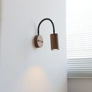 Helnys Wooden Bedside LED Wall Lamp Japan Style Home Decor Fixture