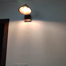 Helnys Walnut Wood LED Wall Sconce with Pull Chain Switch