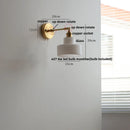 Helnys Modern Clear Glass Wall Lights with Pull Chain Switch