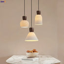 Helnys Walnut Ceramic LED Pendant Lights - Modern Nordic Style for Home & Commercial Lighting