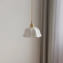 Helnys Ceramic LED Pendant Lamp with Adjustable Copper Socket