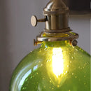 Helnys Bubble Glass Ball LED Pendant Lamp with Copper Knob Switch