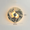 Helnys Marble LED Wall Sconce Round Modern Indoor Decor Light