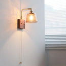 Helnys Wabi Sabi LED Wall Lamps Amber Glass Brass Mirror Light