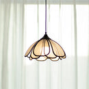 Helnys Musa Hemp LED Pendant Light: Japanese Style Flower Lampshade for Home Decor