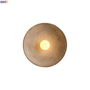 Helnys LED Round Wall Lamp Sconce Japanese Style Indoor Decor Light
