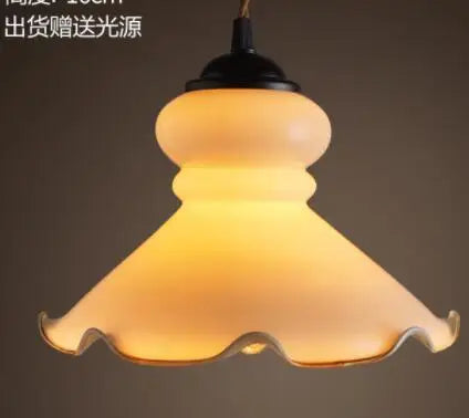 Helnys Blue Glass Pendant Lights for Bedroom Dinning Living Room
