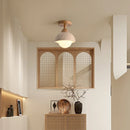 Helnys White Glass Ball LED Ceiling Light Fixture Modern Nordic Plafonnier