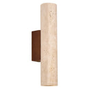 Helnys Yellow Travertine LED Wall Light Fixtures - Stone Loft Vintage Sconce Lampara Pared