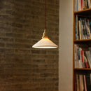 Helnys White Ceramic LED Pendant Light - Minimalist Loft Coffee Shop Illumination