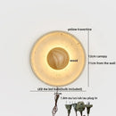 Helnys LED Wall Light Yellow Stone Wood Modern Nordic Lamparas