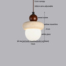 Helnys Yellow Travertine LED Pendant Lights - Nordic Modern Handing Lamp for Home