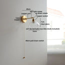 Helnys LED Wall Sconce Clear Glass Luxury Stair Light Wandlamp