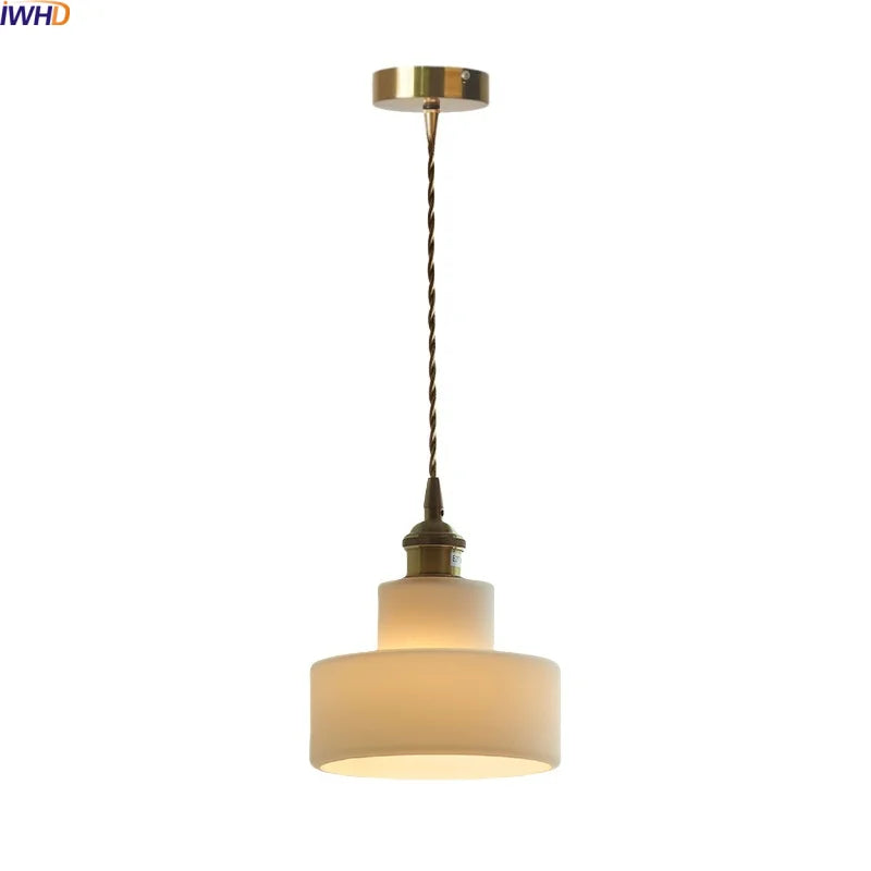 Helnys Double Glass LED Hanging Lamp - Modern Nordic Pendant Lights