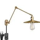 Helnys Copper Arm LED Wall Sconce Pull Chain Switch Nordic Luminaria