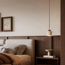 Modern Scandinavian Helnys Canopy LED Pendant Light Fixture for Bedroom and Dining Room