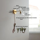 Helnys LED Wall Sconce Clear Glass Luxury Stair Light Wandlamp