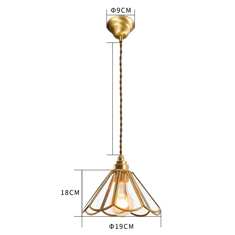 Helnys Nordic Glass LED Pendant Lamp for Coffee Bedroom Living Room
