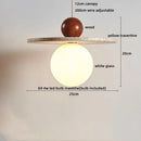 Helnys Yellow Travertine LED Pendant Light - Nordic Modern Hanging Lamp