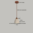 Helnys Yellow Stone Copper Socket LED Pendant Lights for Living Room Study Café