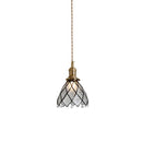 Helnys Modern Nordic Glass Copper LED Pendant Lights for Dining Room & Bedroom