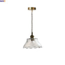 Helnys Glass LED Pendant Light with Adjustable Copper Socket - Modern Hanging Lamp